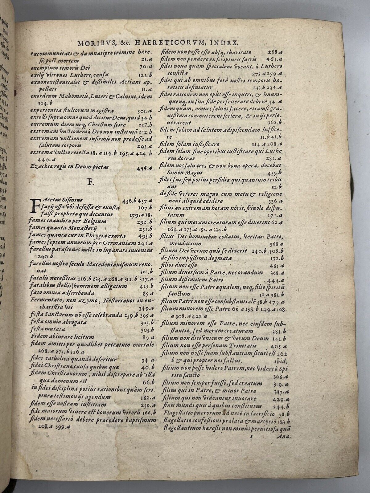 Heretics & Heresies 1581; Counter-Reformation Christian Theology