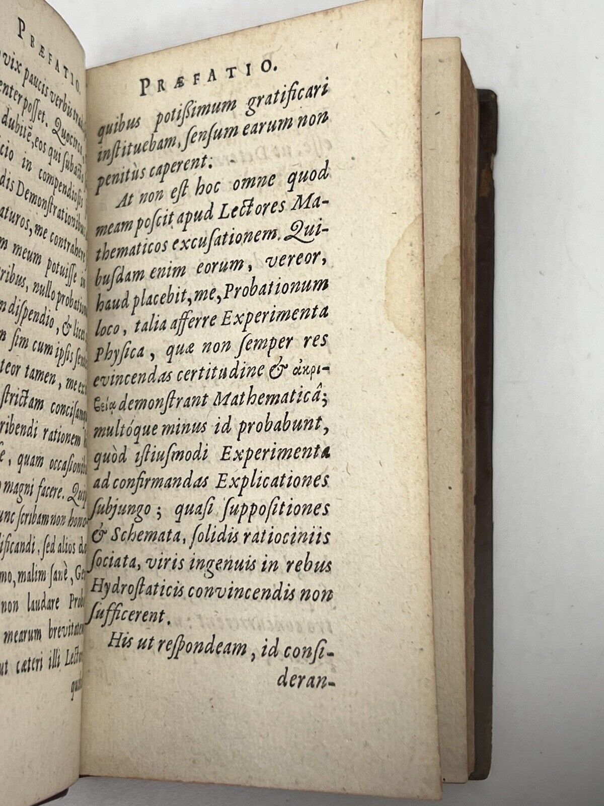 Paradoxa Hydrostatica by Robert Boyle 1670 First Latin Edition