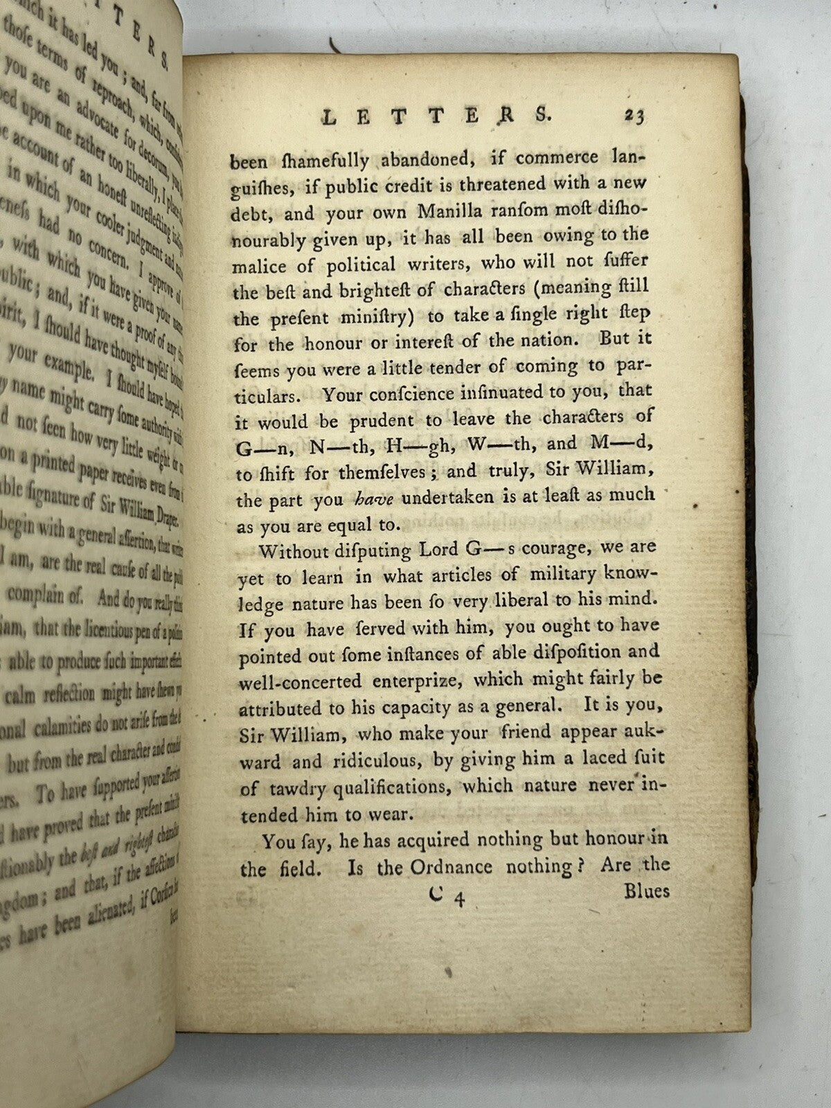 The Letters of Junius 1770 Rare Pirated Edition
