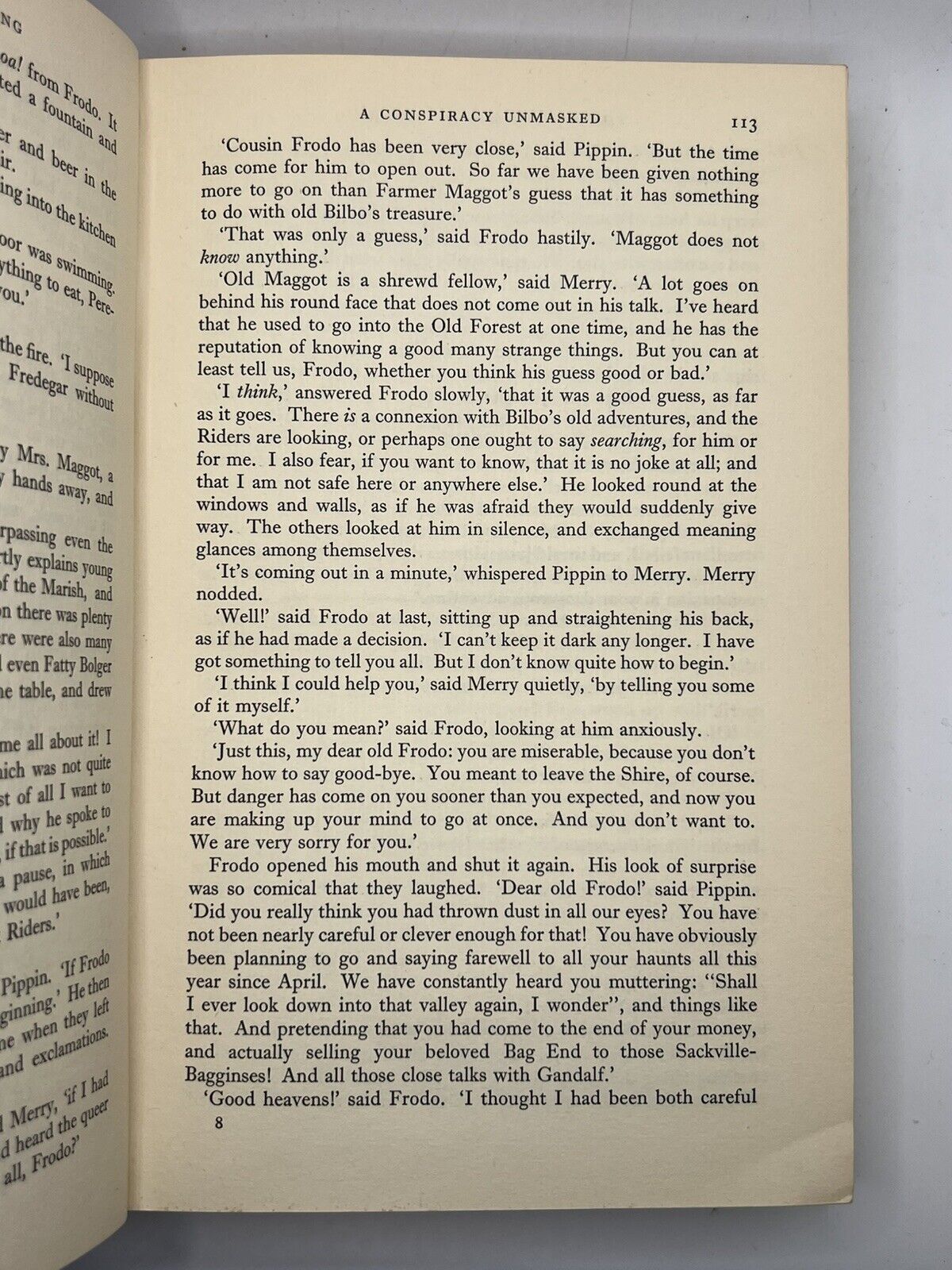 The Fellowship of the Ring by J.R.R. Tolkien 1954 First Edition Second Impression