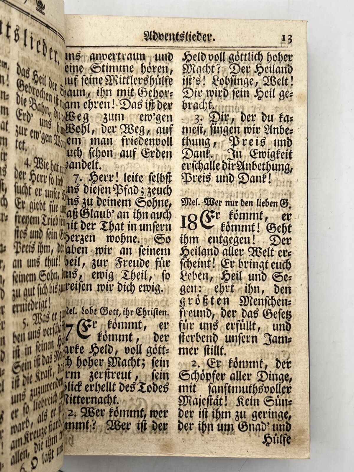 Fine Cathedral Binding: German Hymnal 1797-1801 Blindstamped Sombre Binding