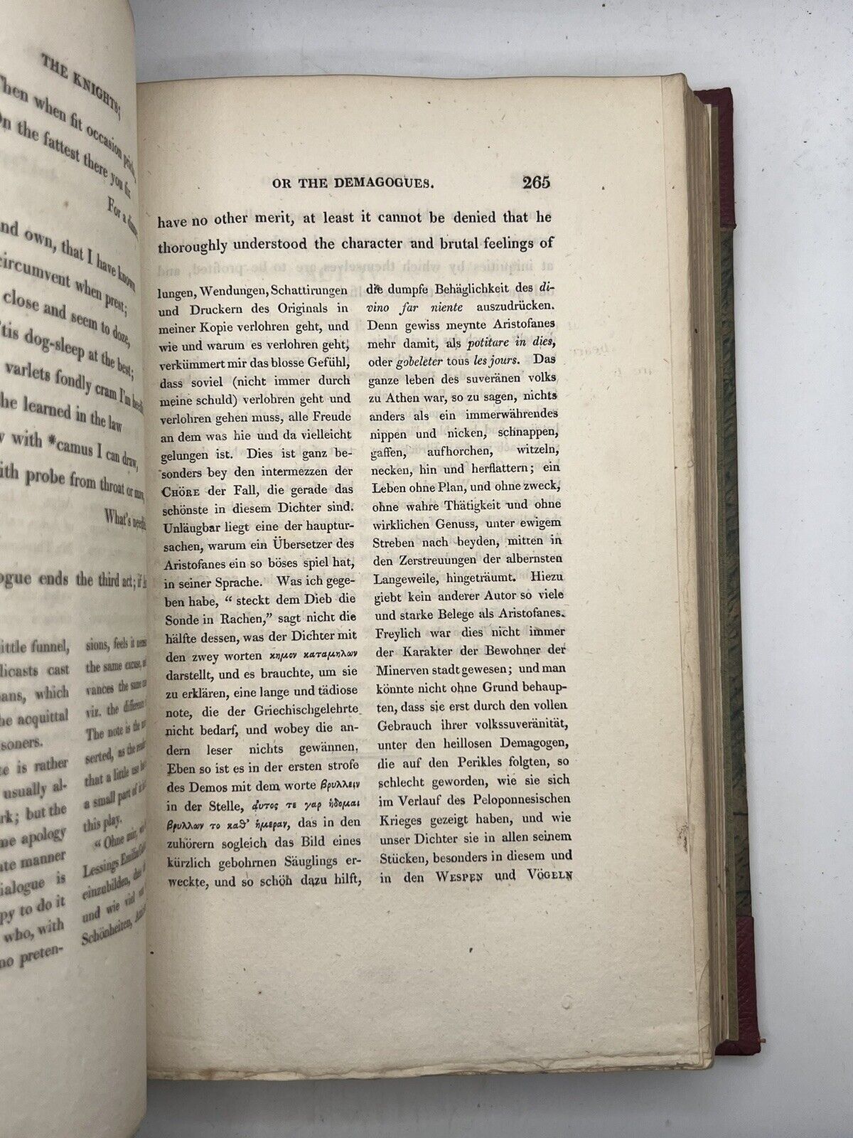 The Comedies of Aristophanes 1820-22 First Edition Thus