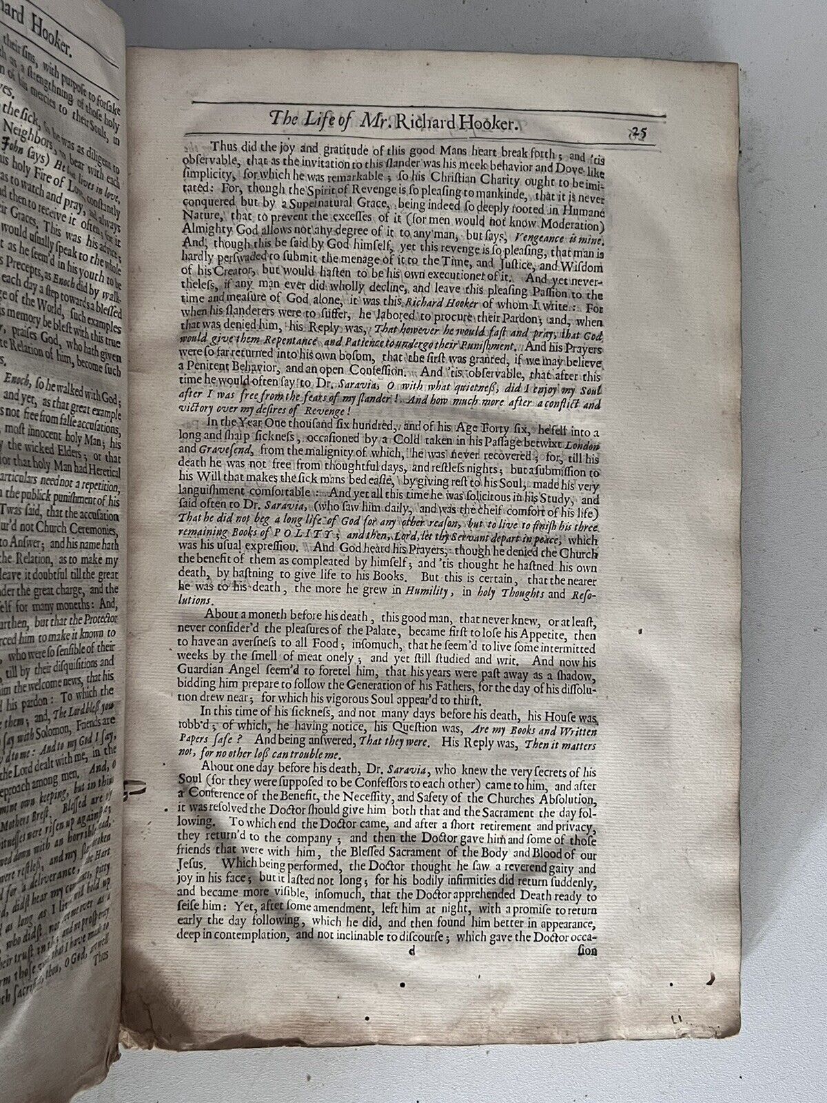 Of the Lawes of Ecclesiastical Politie by Richard Hooker 1666