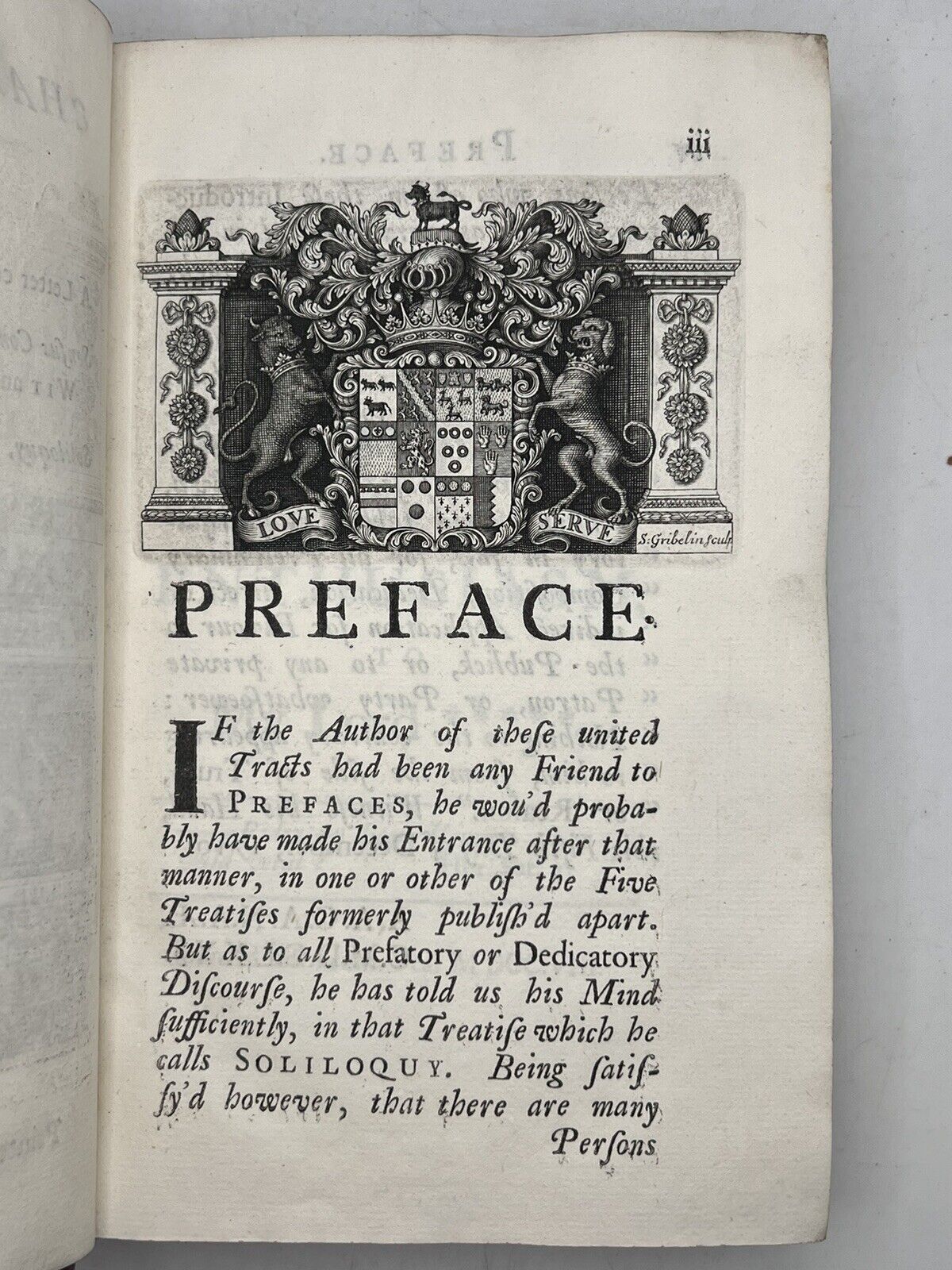 Characteristicks of Men by the Earl of Shaftesbury 1727