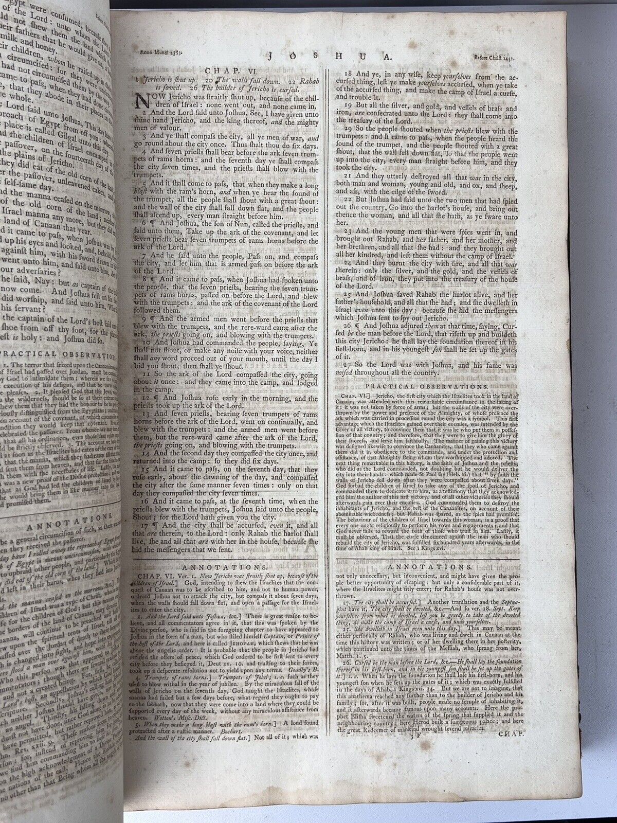 Antique King James Bible 1782-4 Ostervald