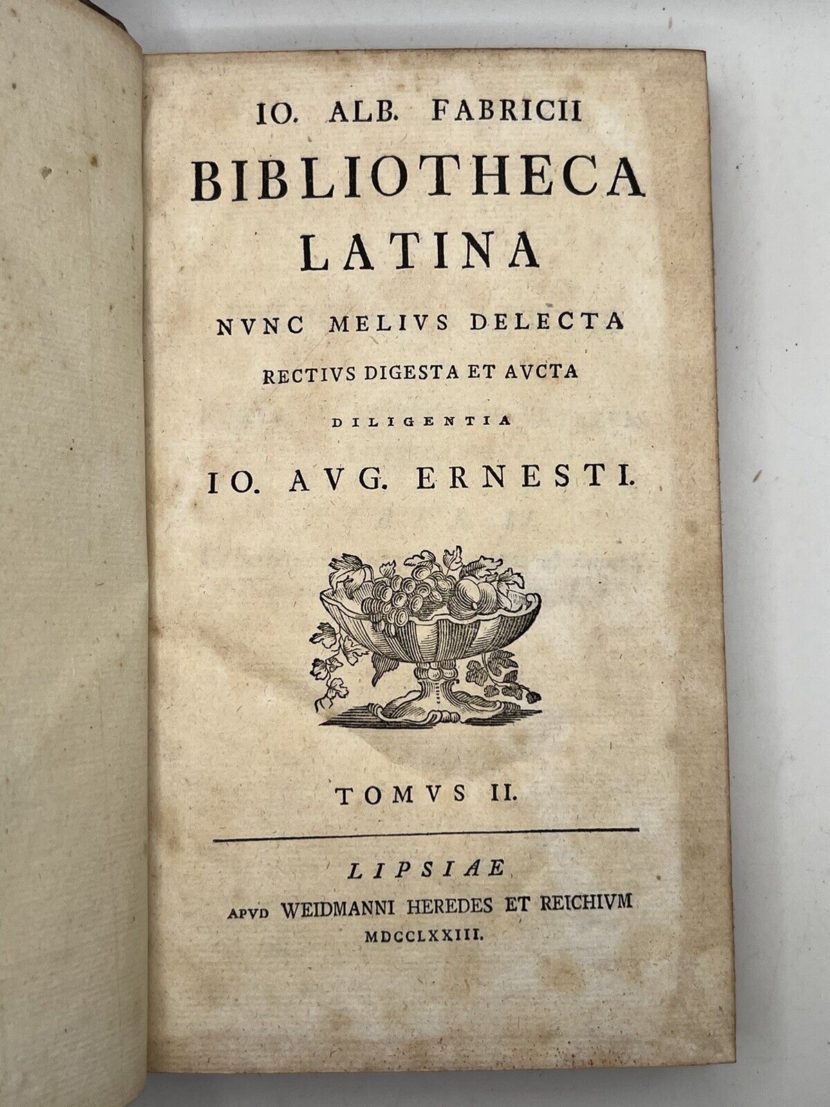 Bibliotheca Latina by Johann Fabricius 1773