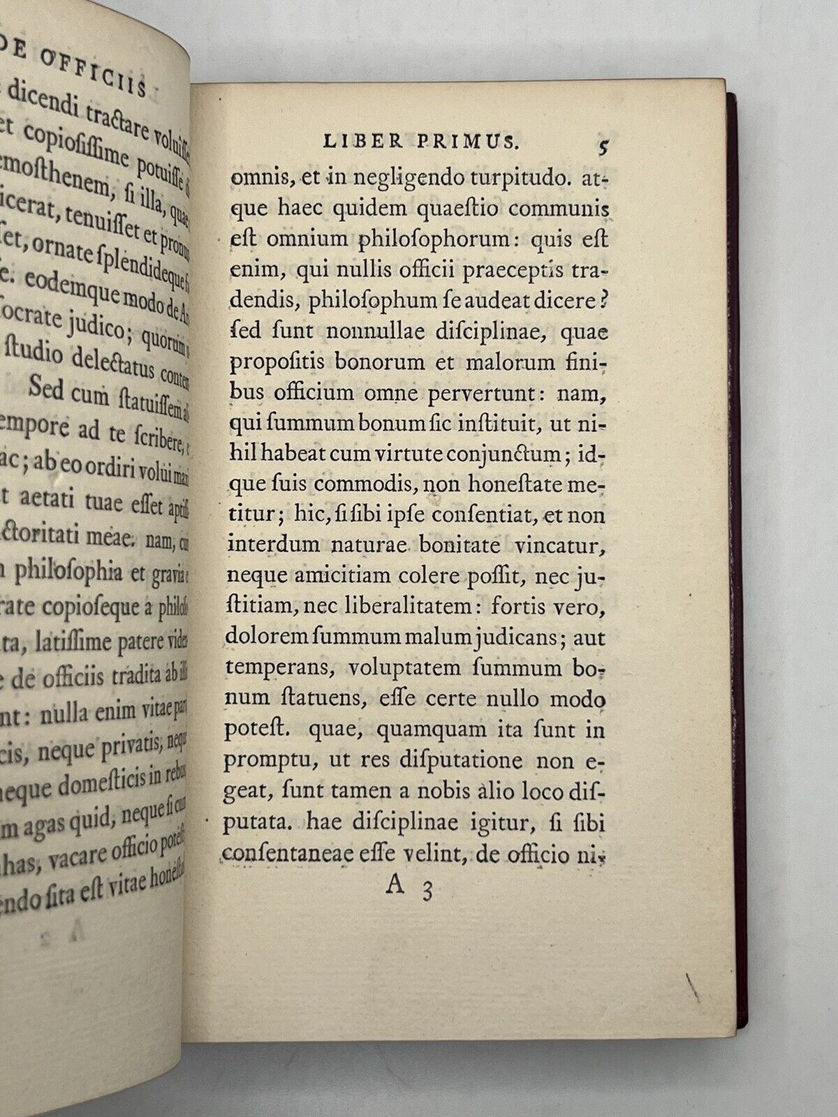 De Officiis by Cicero 1757 Foulis Press