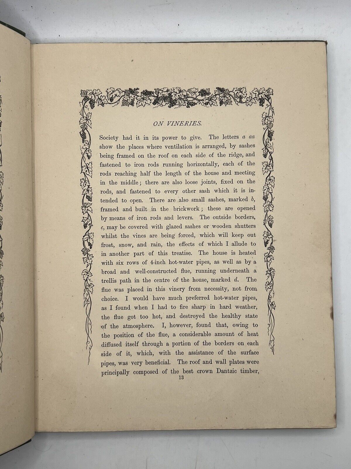 The Grape Vine by Joseph Meredith 1876 First Edition