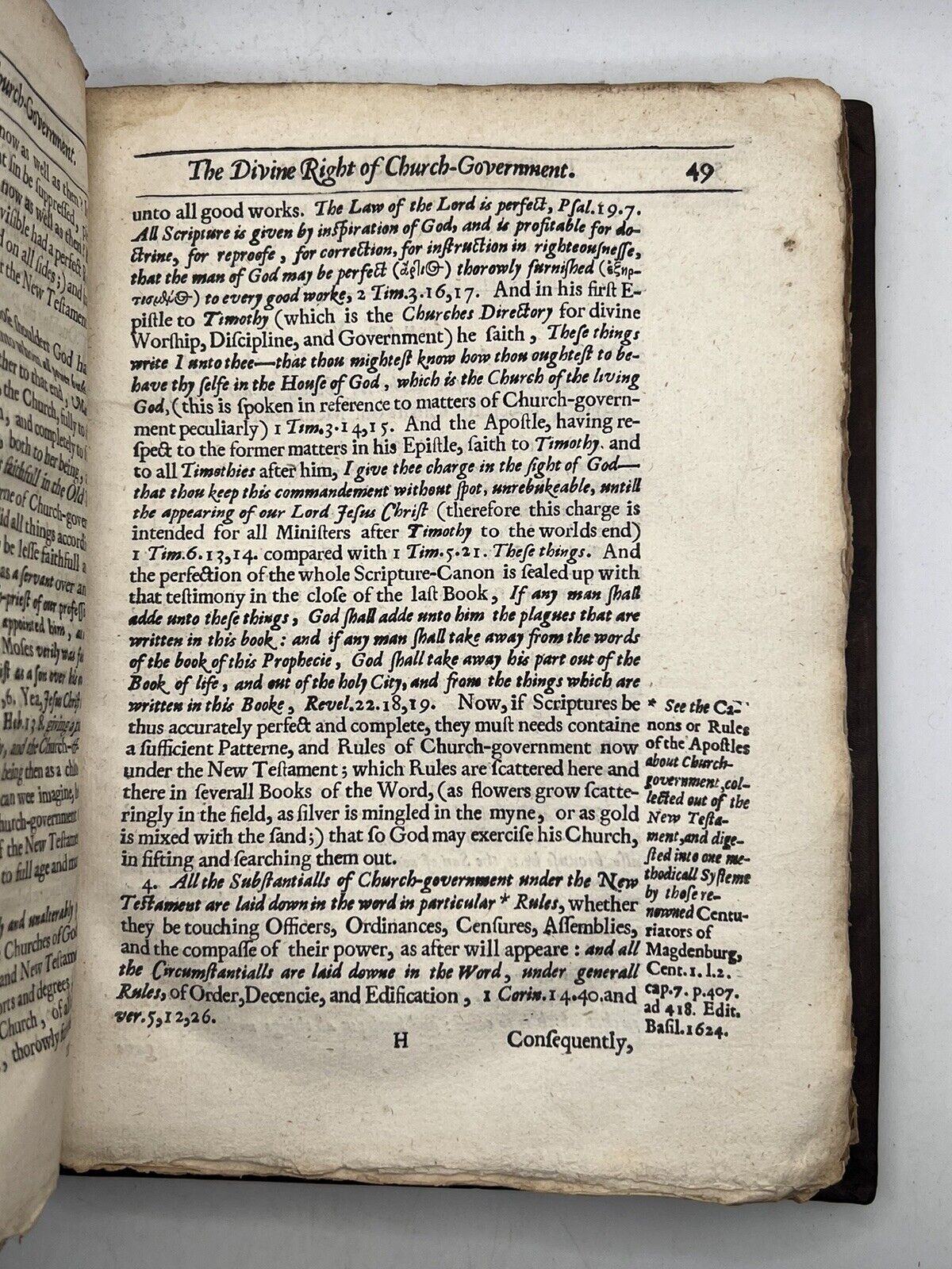 The Divine Right of Church-Government 1646