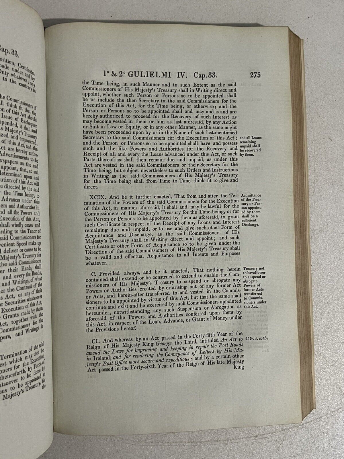 A Collection of the Public General Statutes 1831 Royal Binding, UK Chancery Copy