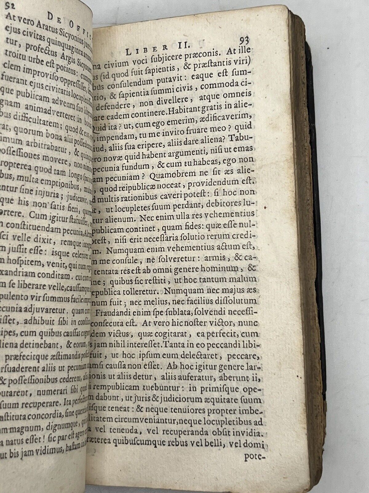 Cicero on Duties 1656 Elzevir Press