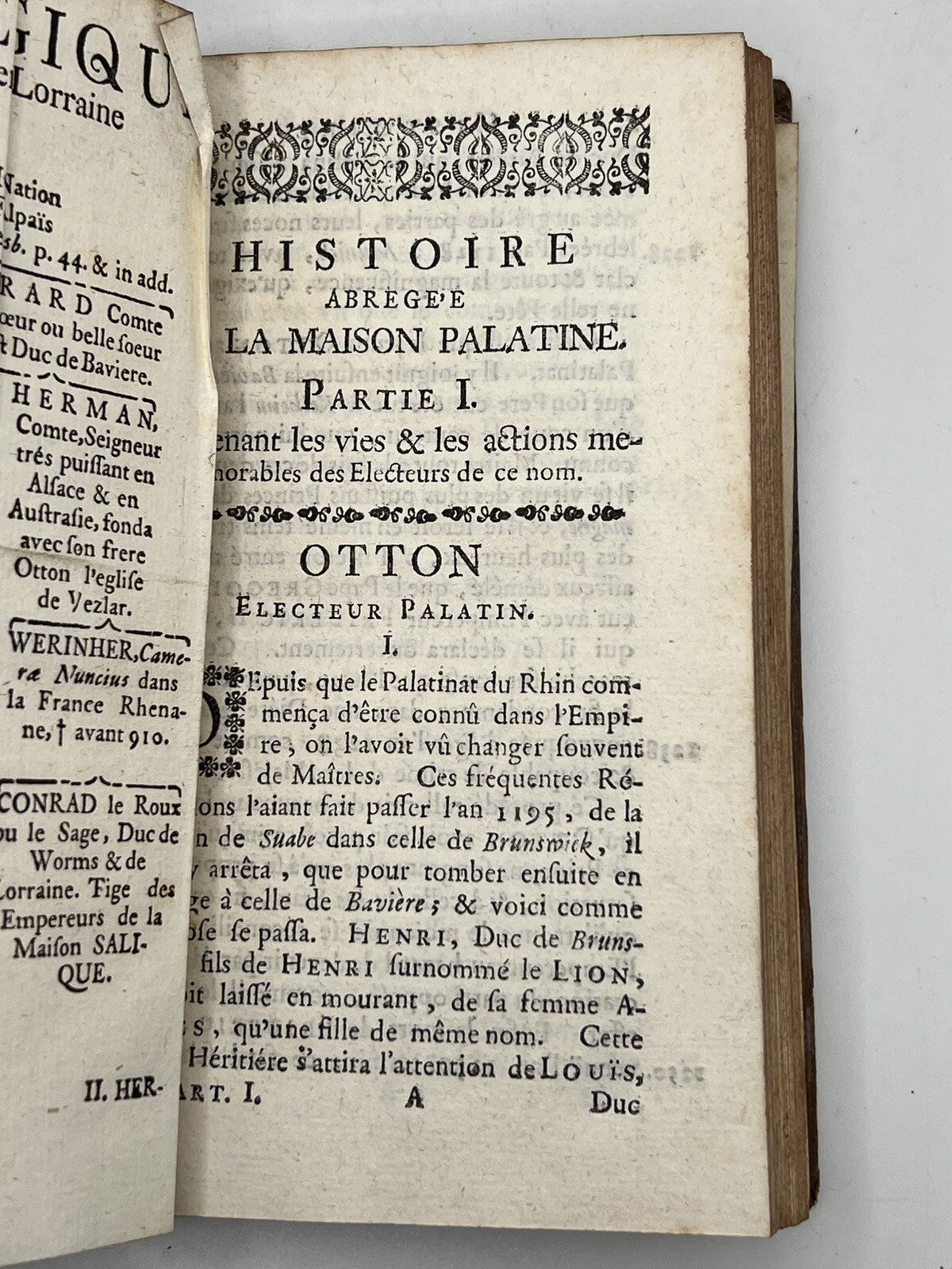An Abridged History of the Palatine House by Abbé Schannat 1740