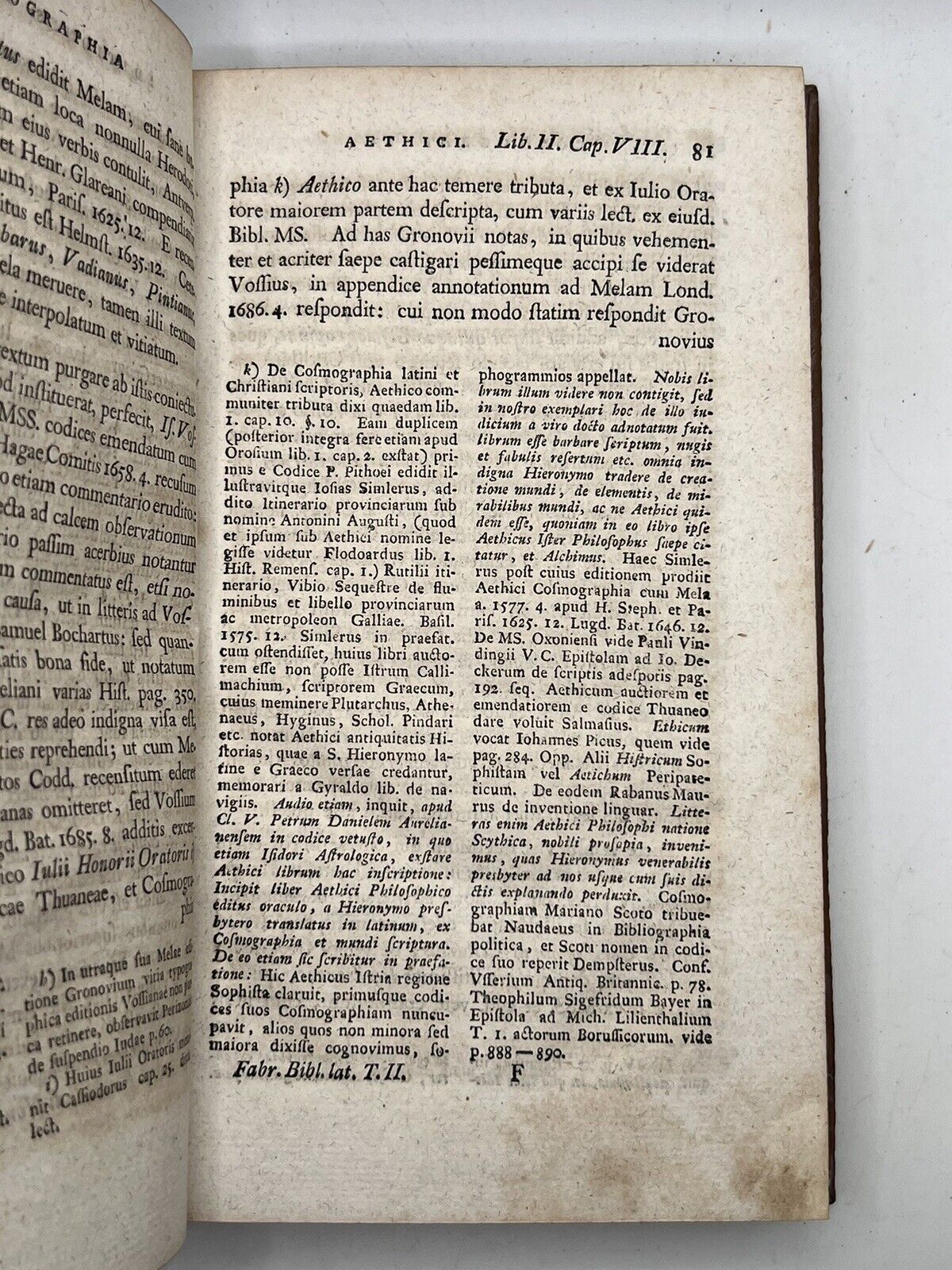 Bibliotheca Latina by Johann Fabricius 1773