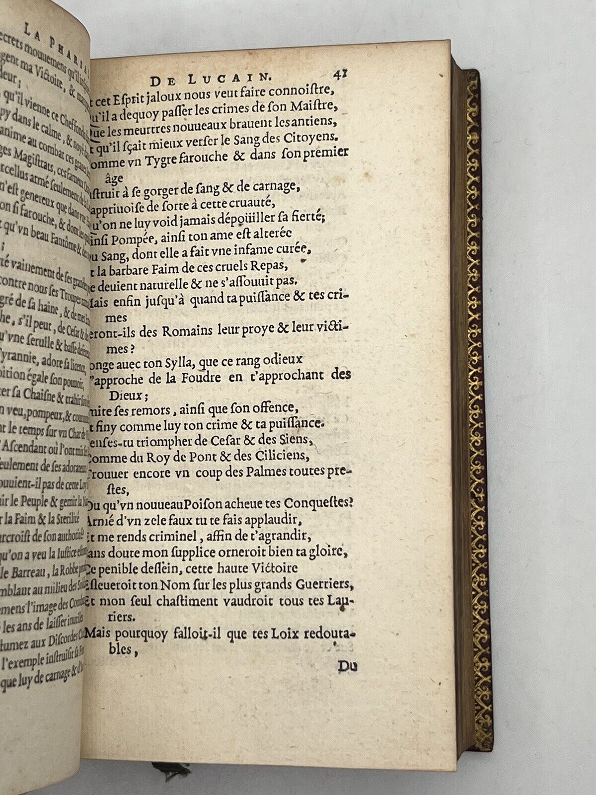 The Pharsalia by Lucan 1658