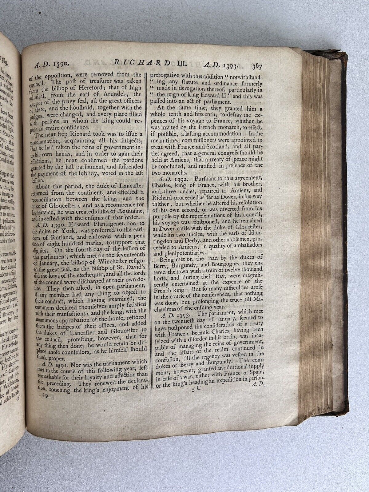 The History of England by Hugh Clarendon c.1768