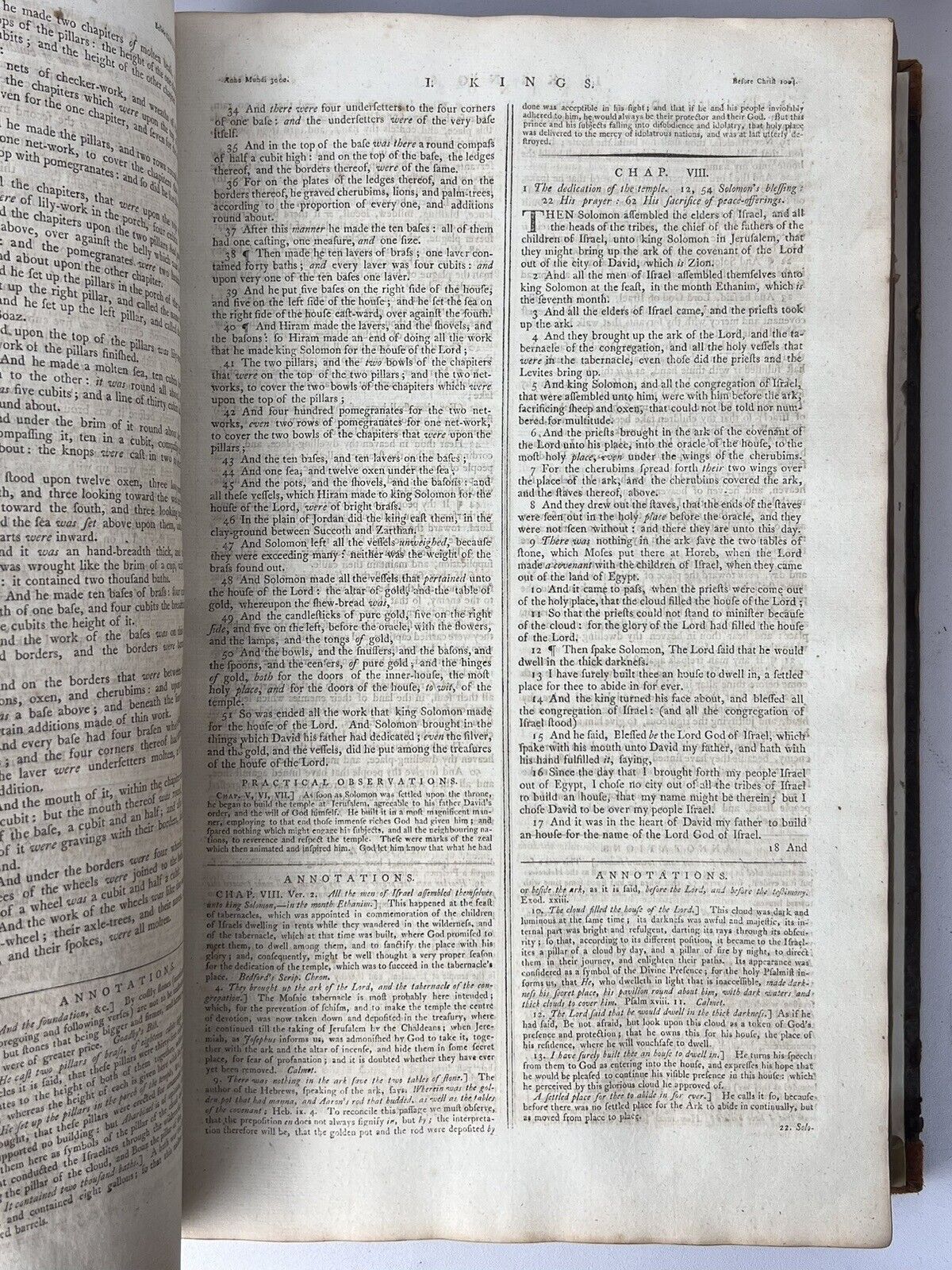 Antique King James Bible 1782-4 Ostervald