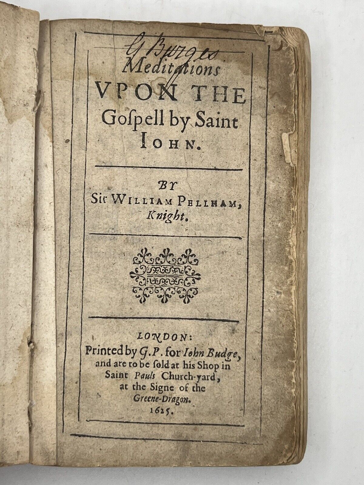Meditations Upon the Gospel of John 1625