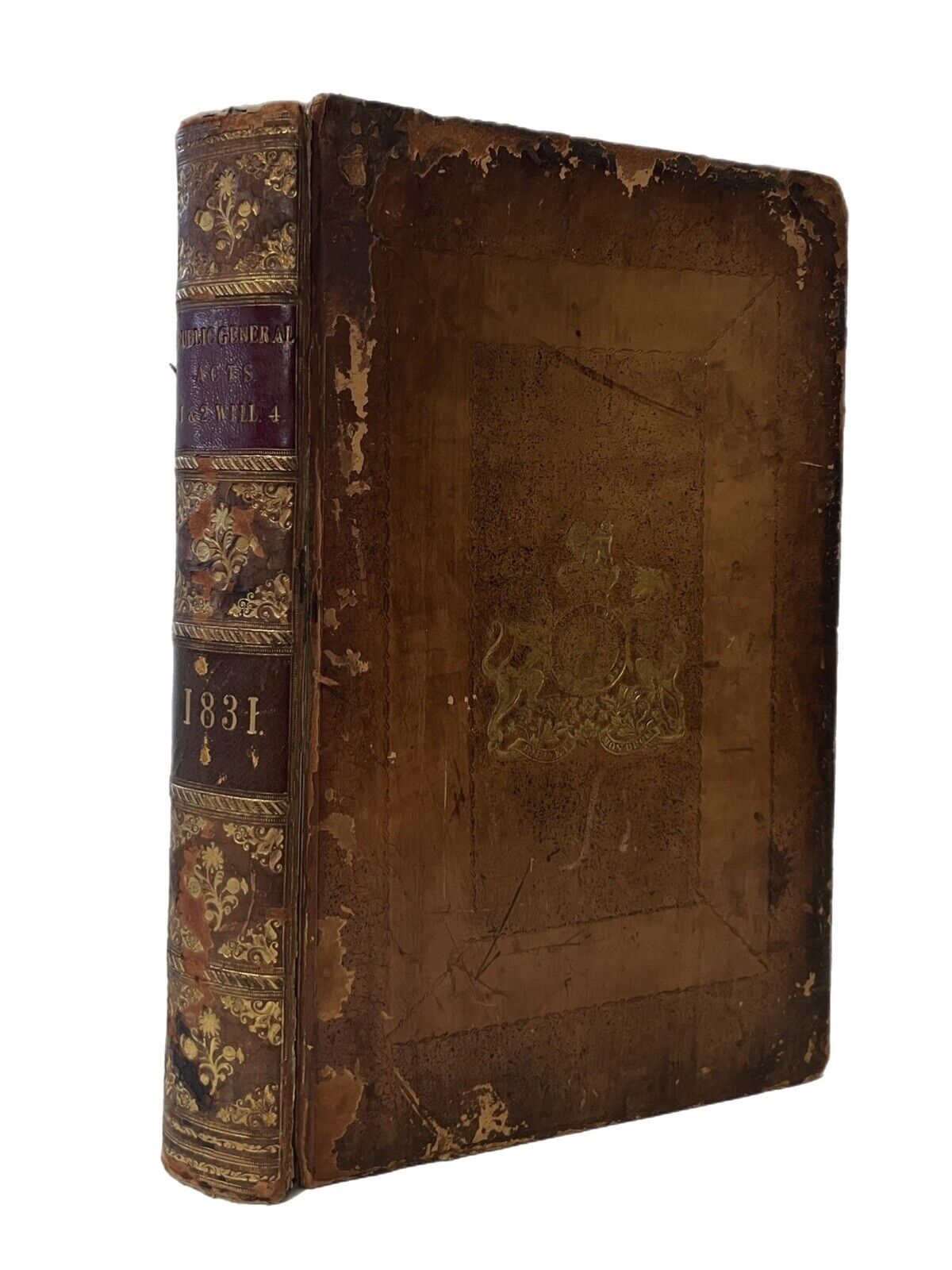 A Collection of the Public General Statutes 1831 Royal Binding, UK Chancery Copy
