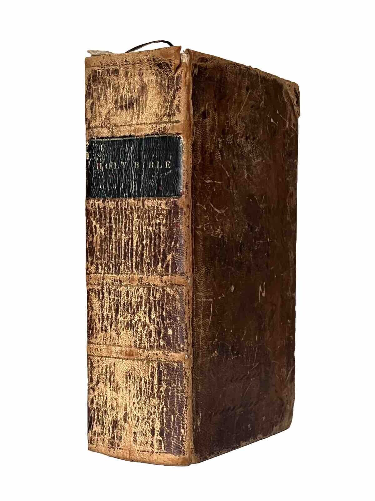 Antique King James Bible 1828 American Civil War Provenance