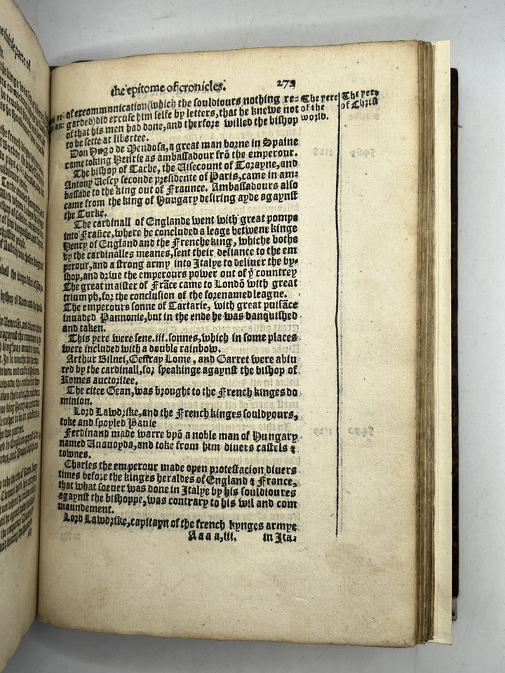 Thomas Lanquette's Epitome of Chronicles 1559