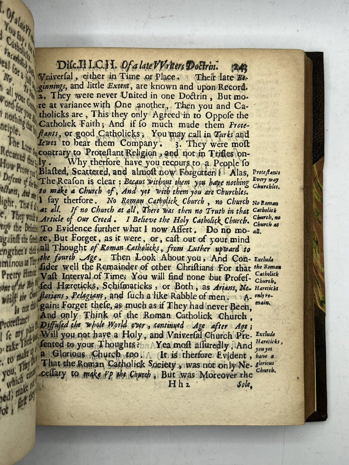 Protestancy Without Principles by Edward Worsley 1668 First Edition