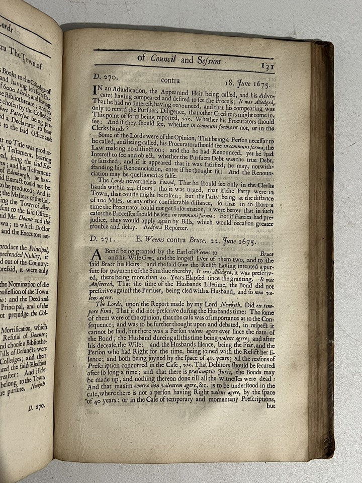 Doubts & Questions in the Law of Scotland 1698
