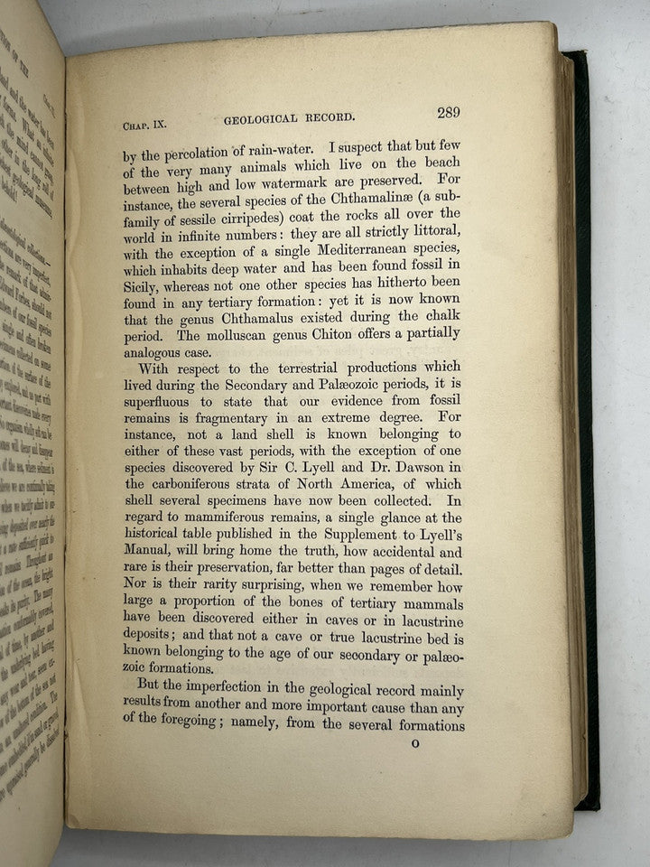 The Origin of Species by Charles Darwin 1860 Second Edition in Original Cloth