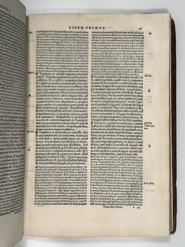 St Thomas Aquinas on Aristotle 1548 Post Incunable