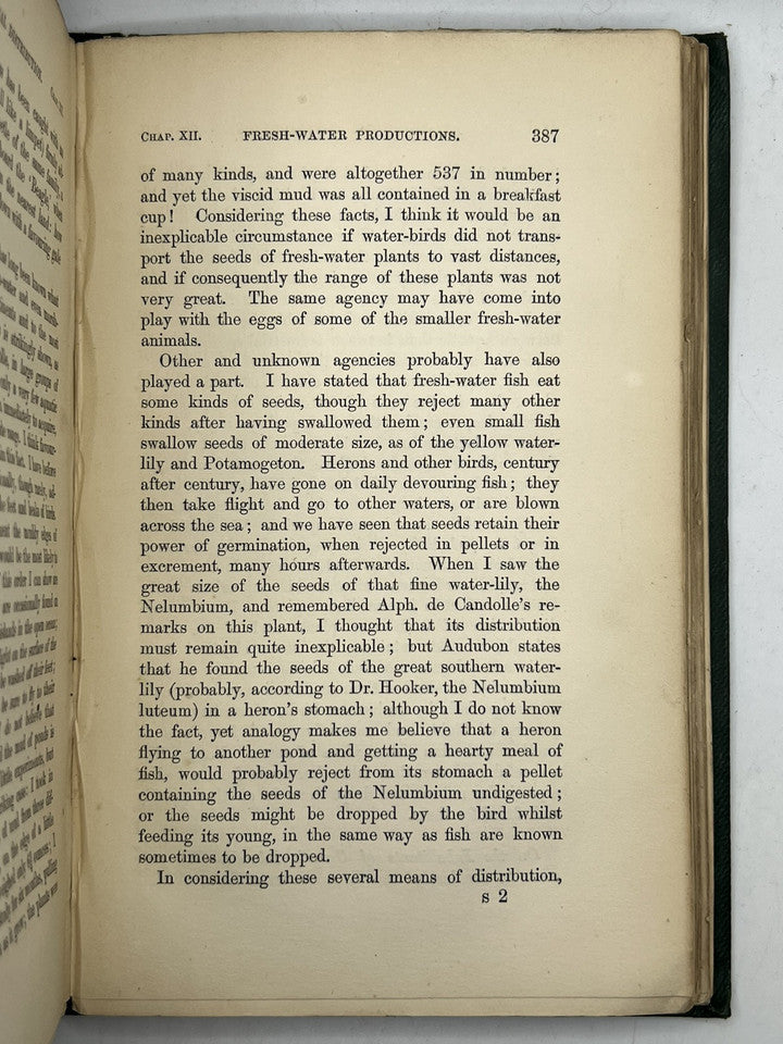 The Origin of Species by Charles Darwin 1860 Second Edition in Original Cloth