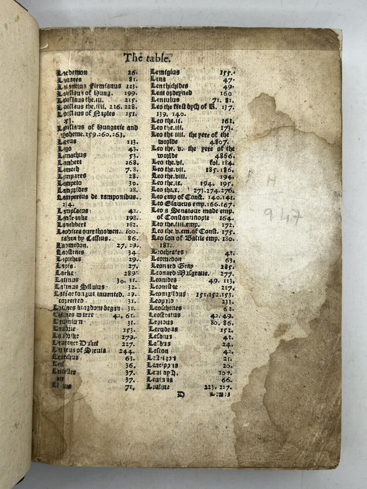 Thomas Lanquette's Epitome of Chronicles 1559