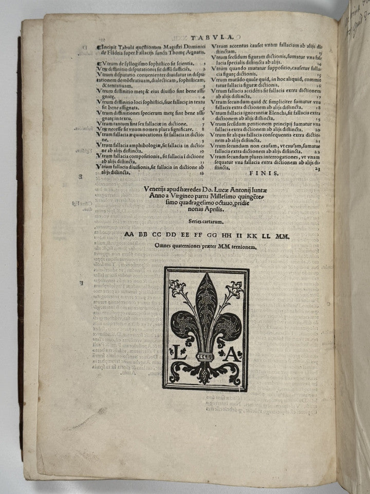 St Thomas Aquinas on Aristotle 1548 Post Incunable