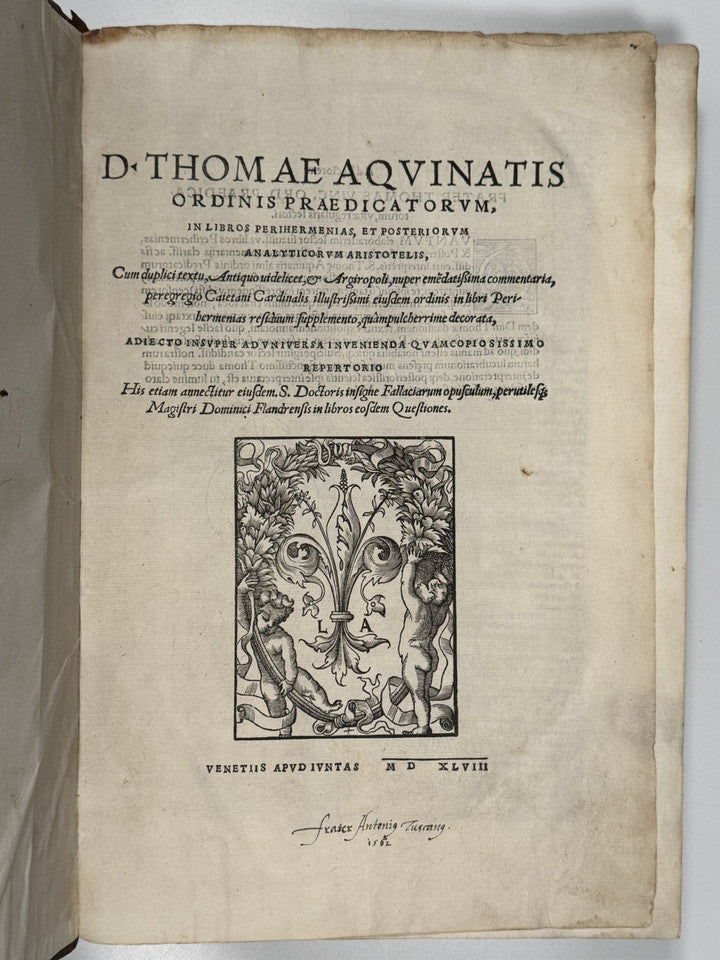 St Thomas Aquinas on Aristotle 1548 Post Incunable
