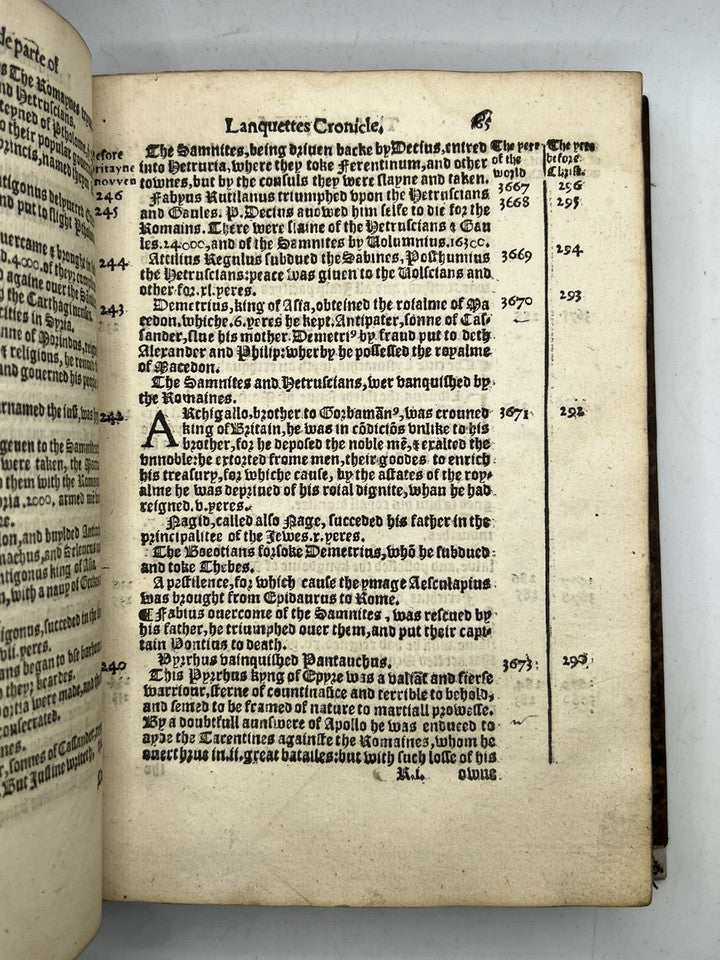 Thomas Lanquette's Epitome of Chronicles 1559