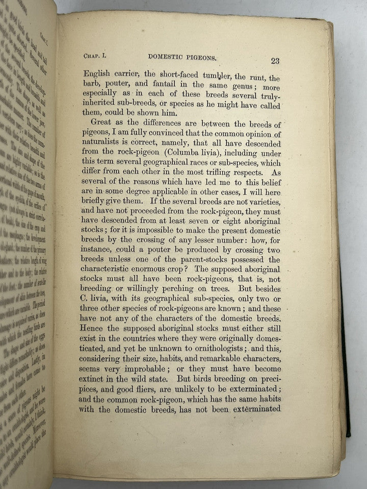 The Origin of Species by Charles Darwin 1860 Second Edition in Original Cloth