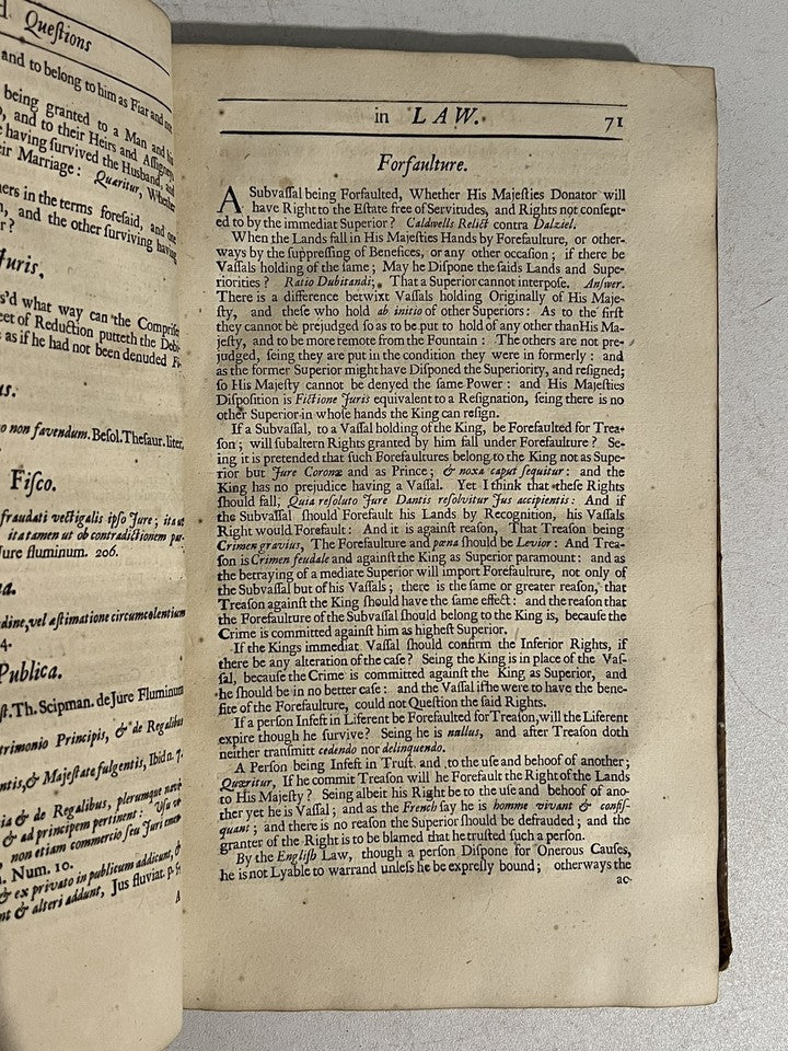 Doubts & Questions in the Law of Scotland 1698