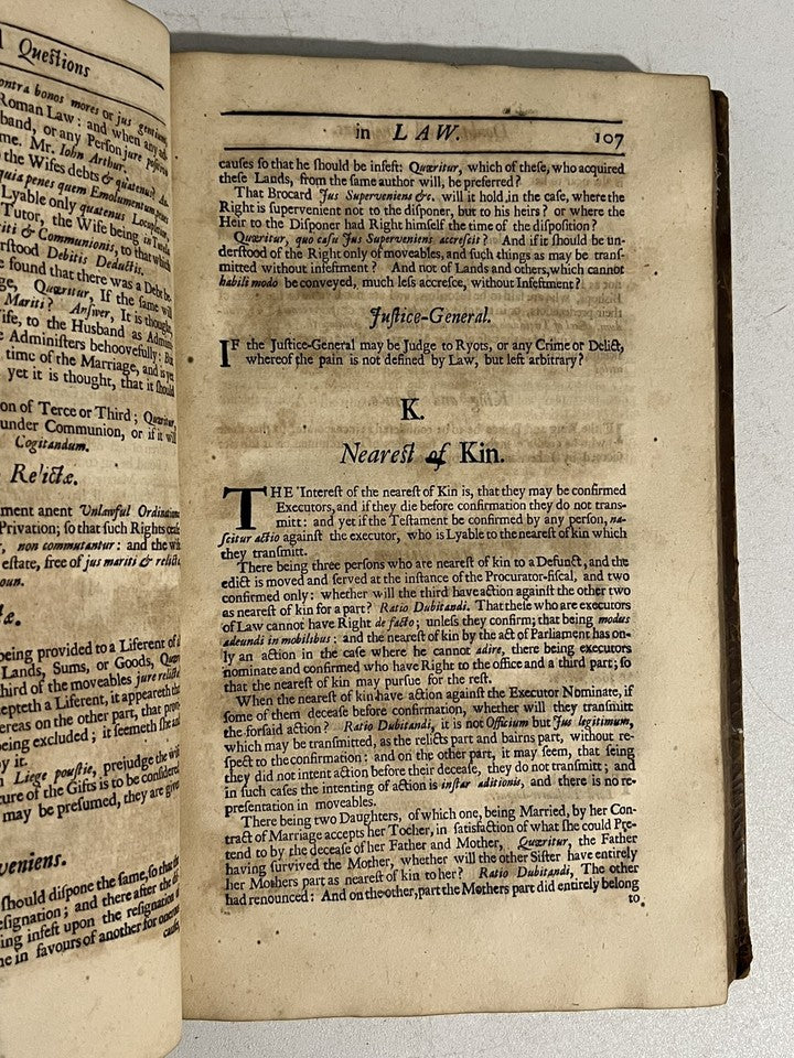 Doubts & Questions in the Law of Scotland 1698