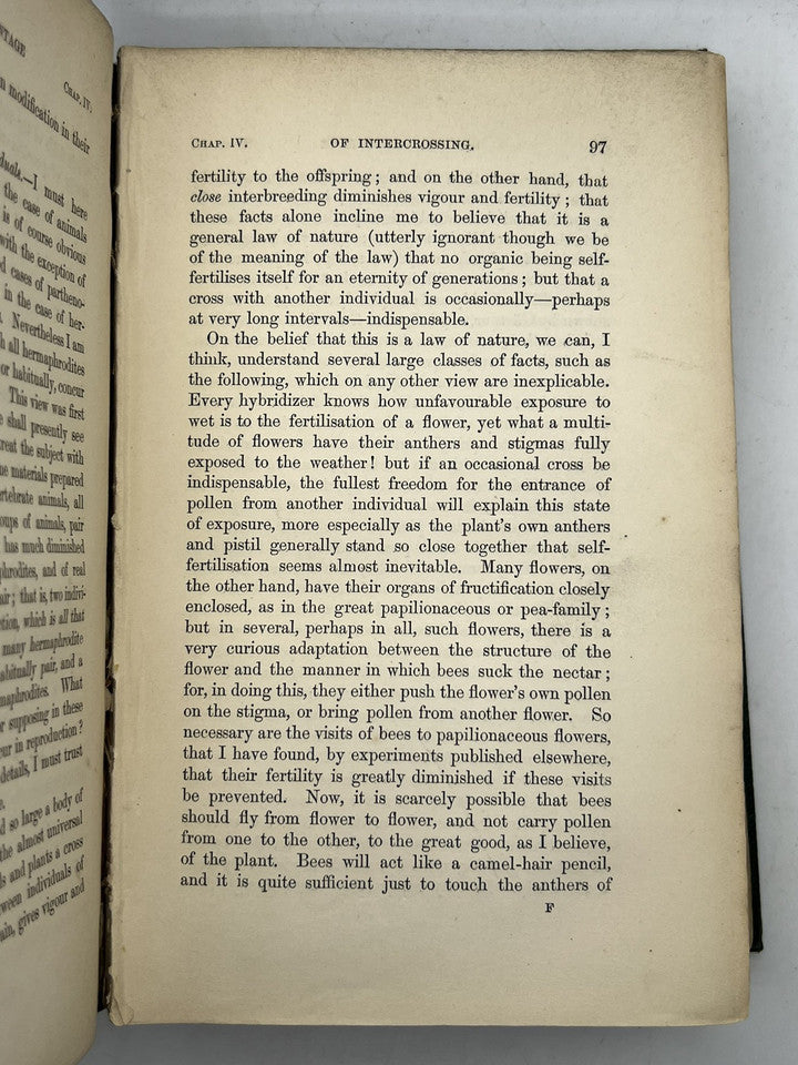 The Origin of Species by Charles Darwin 1860 Second Edition in Original Cloth