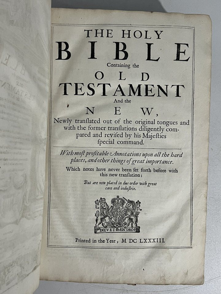 Antique King James Bible 1679-83