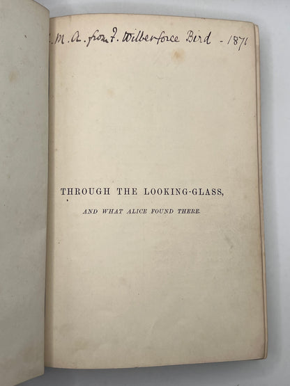 Alice's Adventures in Wonderland 1866 & Through the Looking Glass 1872; Fine First Editions in Original Cloth