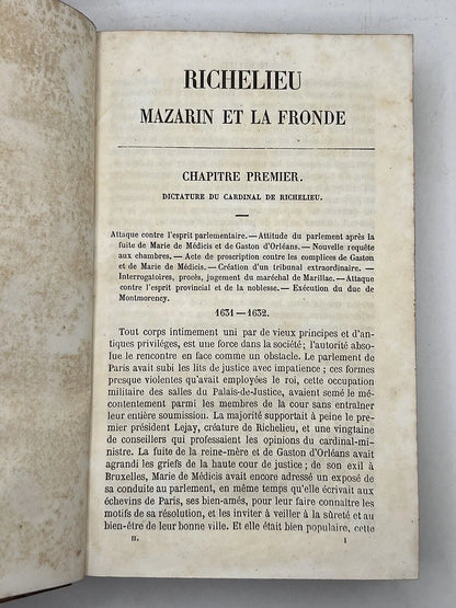 The History of 17th Century France and its Cardinals 1844