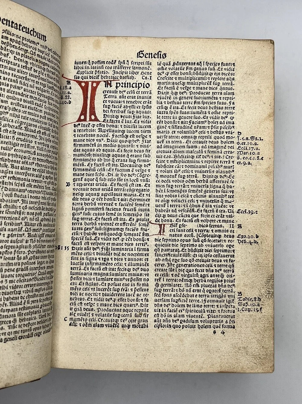 The Bible 1495 Johannen Froben, Incunable Printing