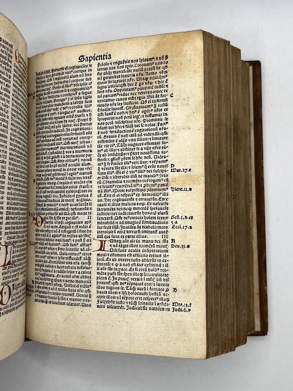 The Bible 1495 Johannen Froben, Incunable Printing