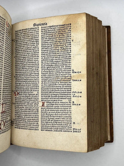 The Bible 1495 Johannen Froben, Incunable Printing