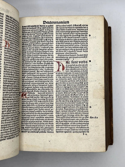 Biblia Latina 1495 Johannes Froben Incunable Printing