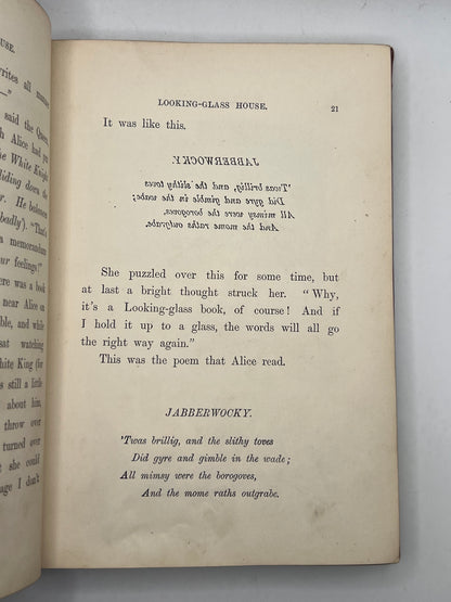 Alice's Adventures in Wonderland 1866 & Through the Looking Glass 1872; Fine First Editions in Original Cloth