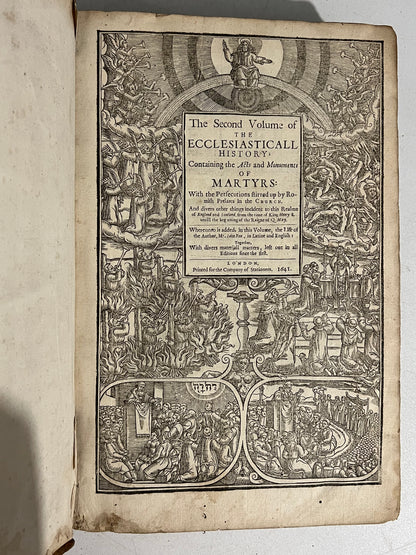 John Foxe's Acts & Monuments: Martyrs, 1641