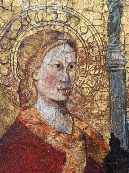 Madonna and Child Enthroned with Angels; Follower of Taddeo GADDI c.1370