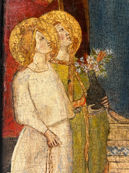 Madonna and Child Enthroned with Angels; Follower of Taddeo GADDI c.1370