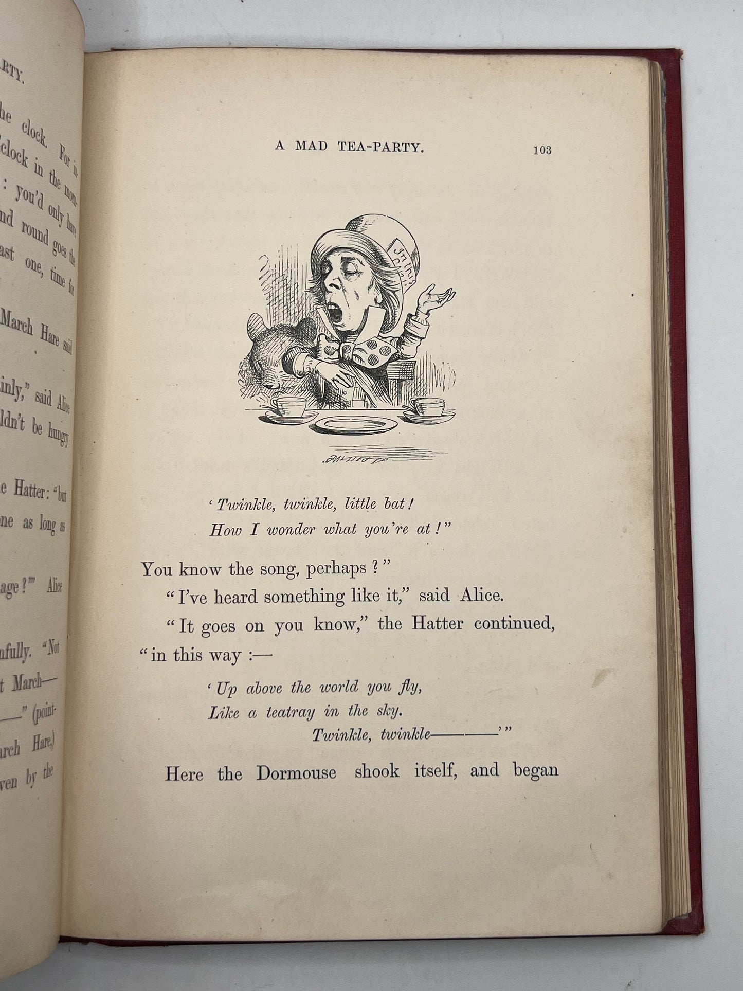 Alice's Adventures in Wonderland 1866 & Through the Looking Glass 1872; Fine First Editions in Original Cloth