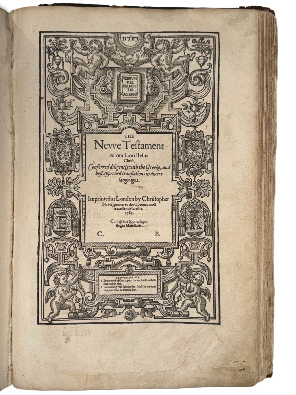 The Grand Noble Geneva Bible 1583: Possibly Associated with a Translator of the Geneva Bible